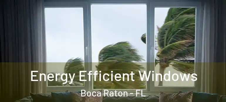  Energy Efficient Windows Boca Raton - FL