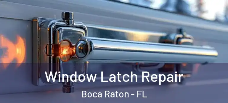  Window Latch Repair Boca Raton - FL